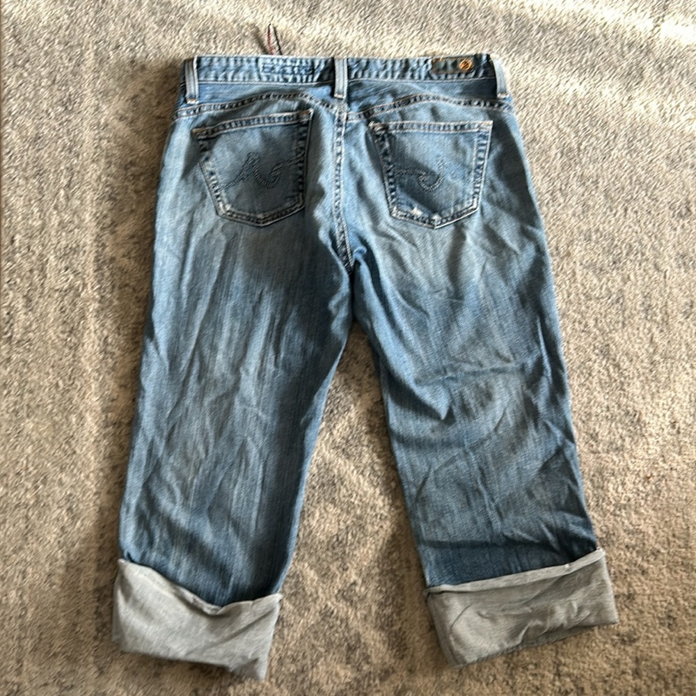 Ag Adriano Goldschmied Light Blue Cropped Ankle Jeans - Picture 5 of 6